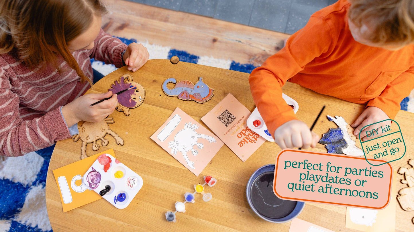Paint Your Own Wooden Dinosaurs Kit