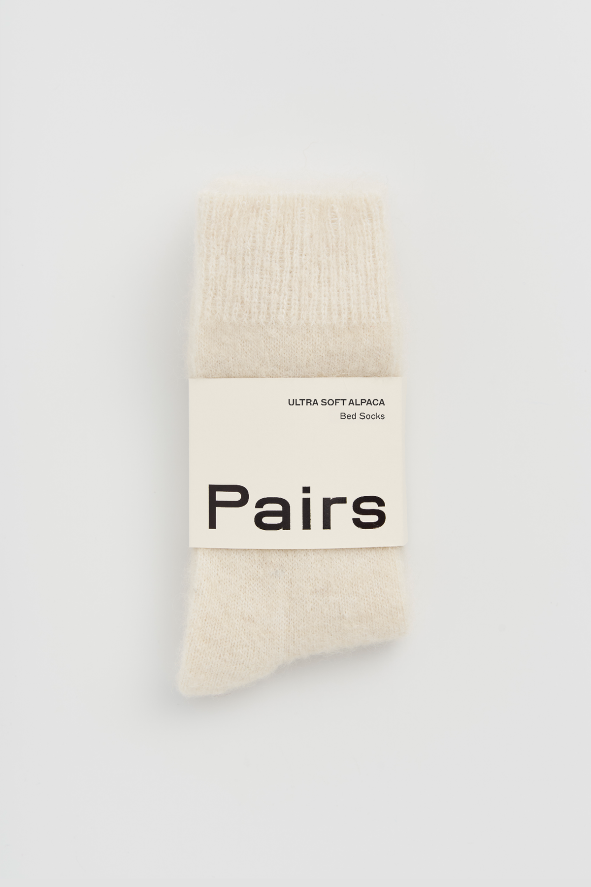 Clotted Cream Ultra Soft Alpaca Bed Socks - UK 4-7