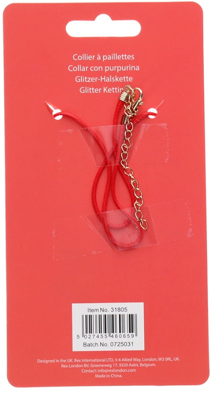 Cherry Glitter Necklace