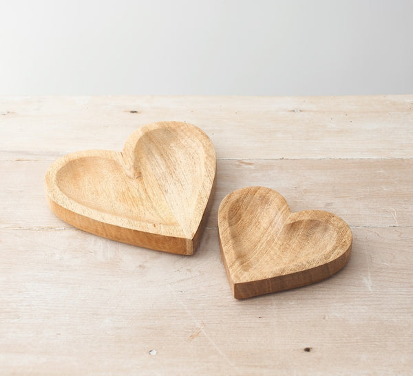 Wooden Heart Dish - 3 sizes