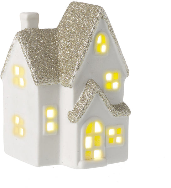 LED House w Glitter Roof