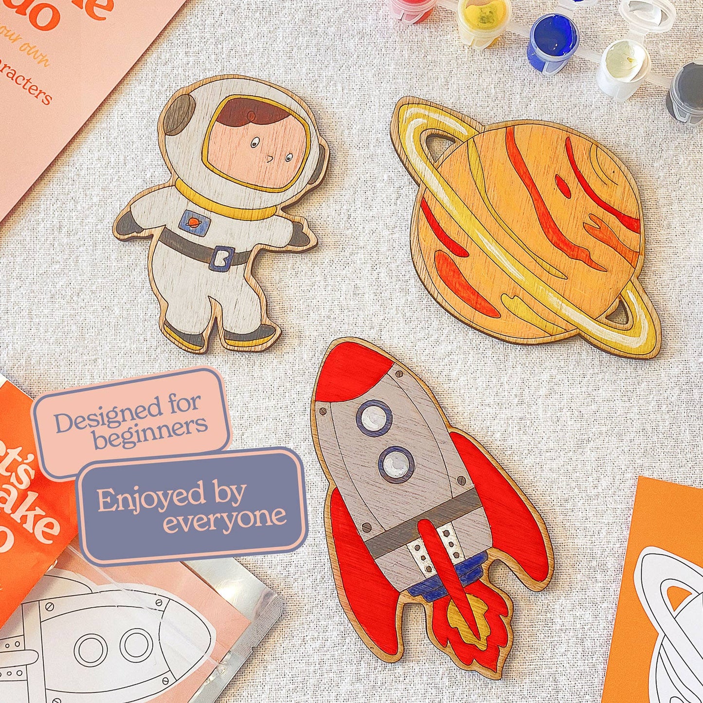 Paint Your Own Wooden Space Explorers Kit