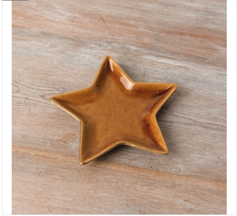 Burnt Orange Star Dish