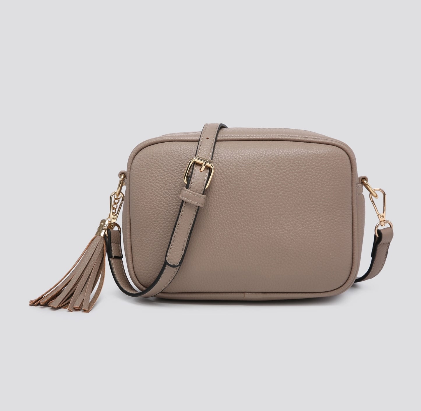 Faux Leather Across Body Camera Bag