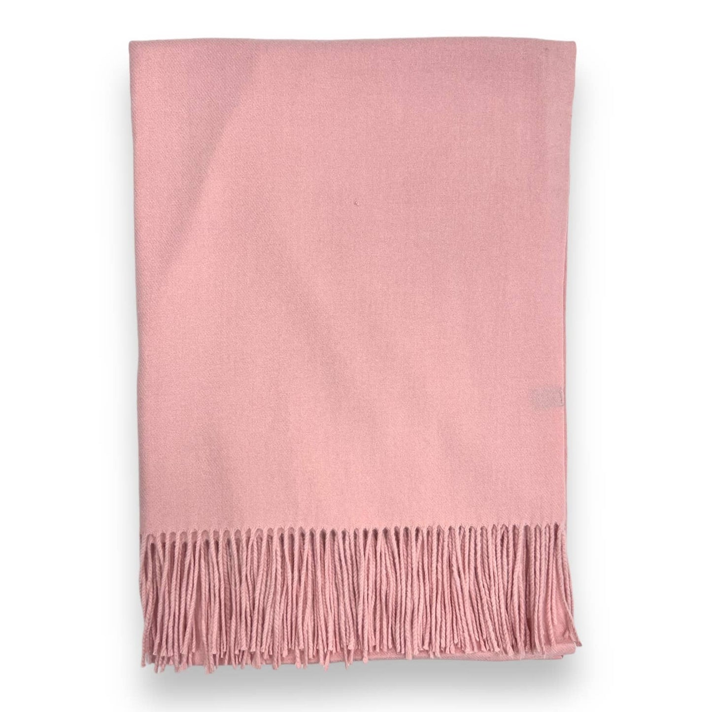 Cashmere Blend with Tassels - Dusky pink
