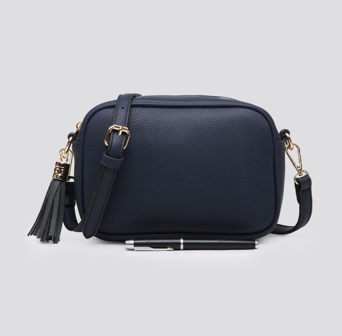 Faux Leather Across Body Camera Bag