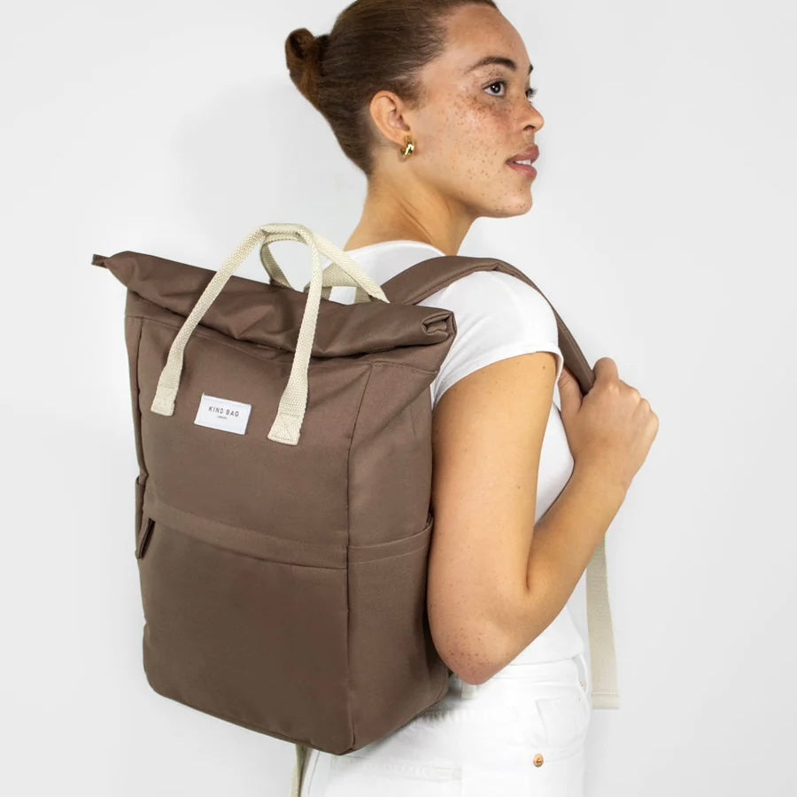“Hackney” Cocoa Brown Backpack Medium
