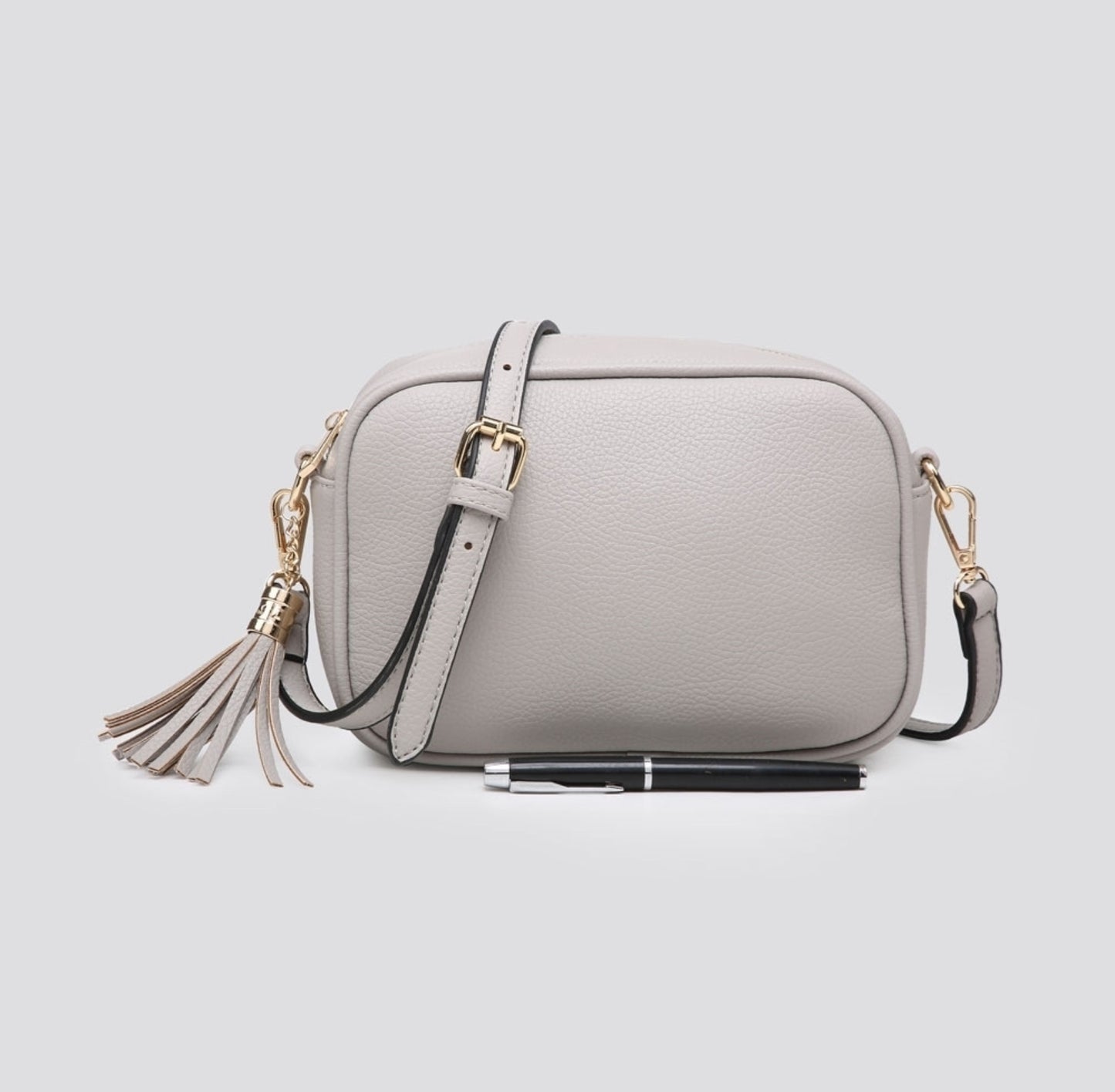 Faux Leather Across Body Camera Bag