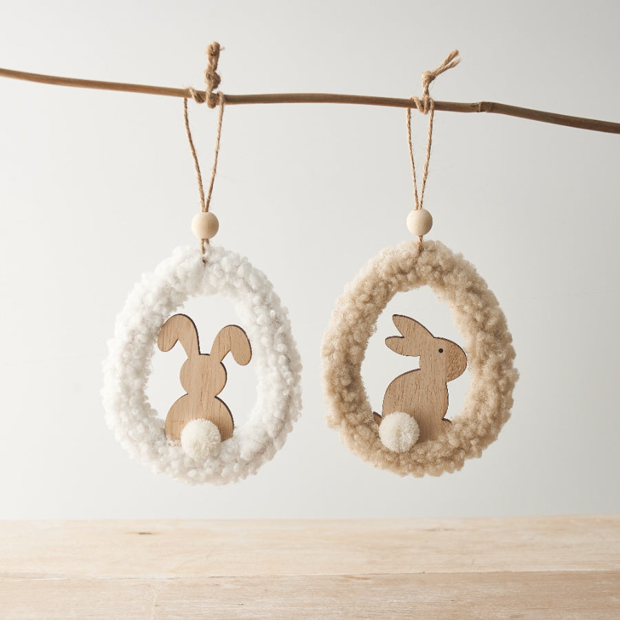 Hanging Sherpa Bunny Decoration