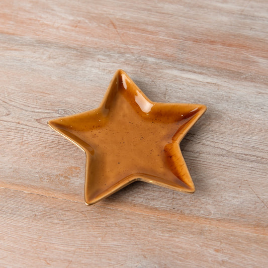 Burnt Orange Star Dish