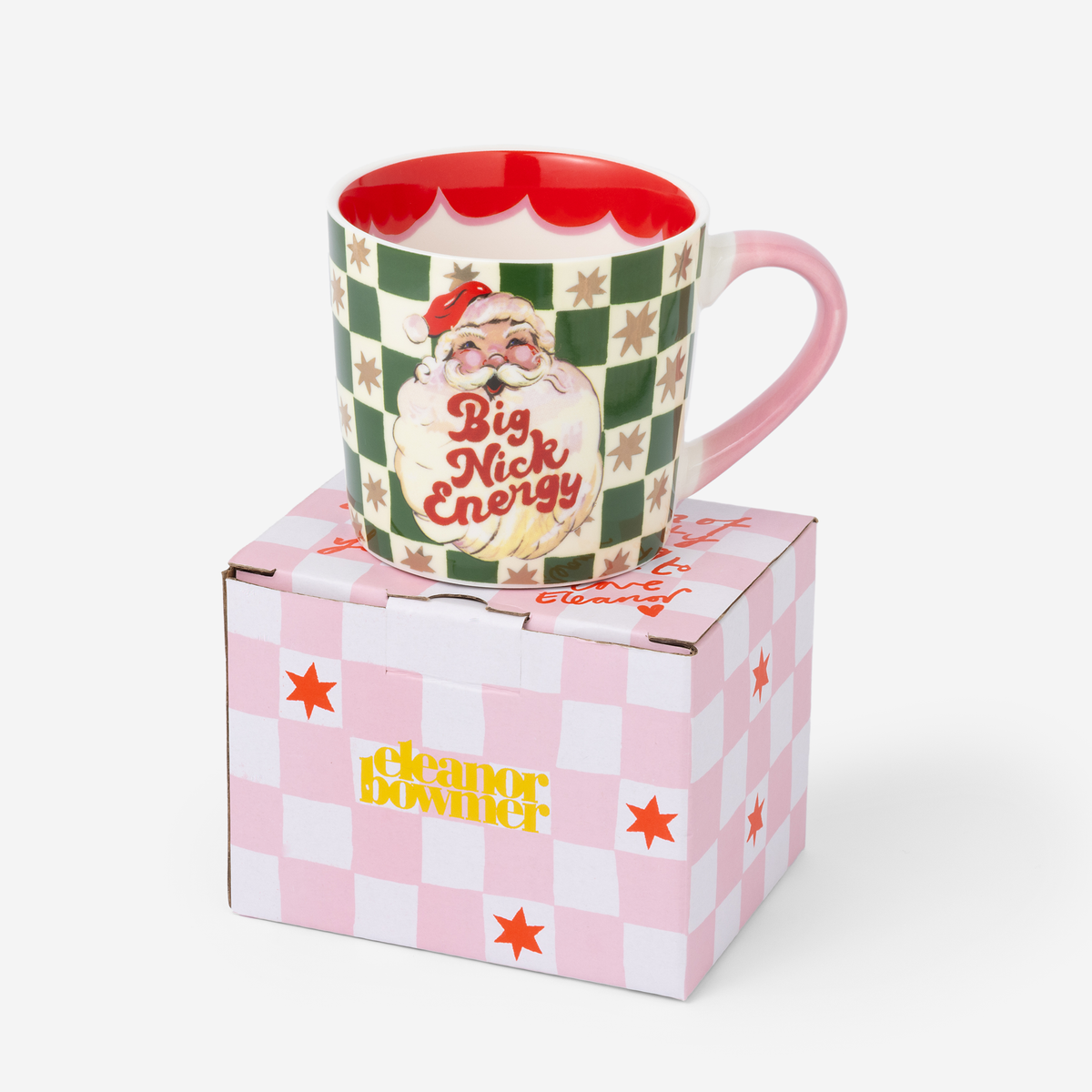 Big Nick Energy Checkerboard Mug