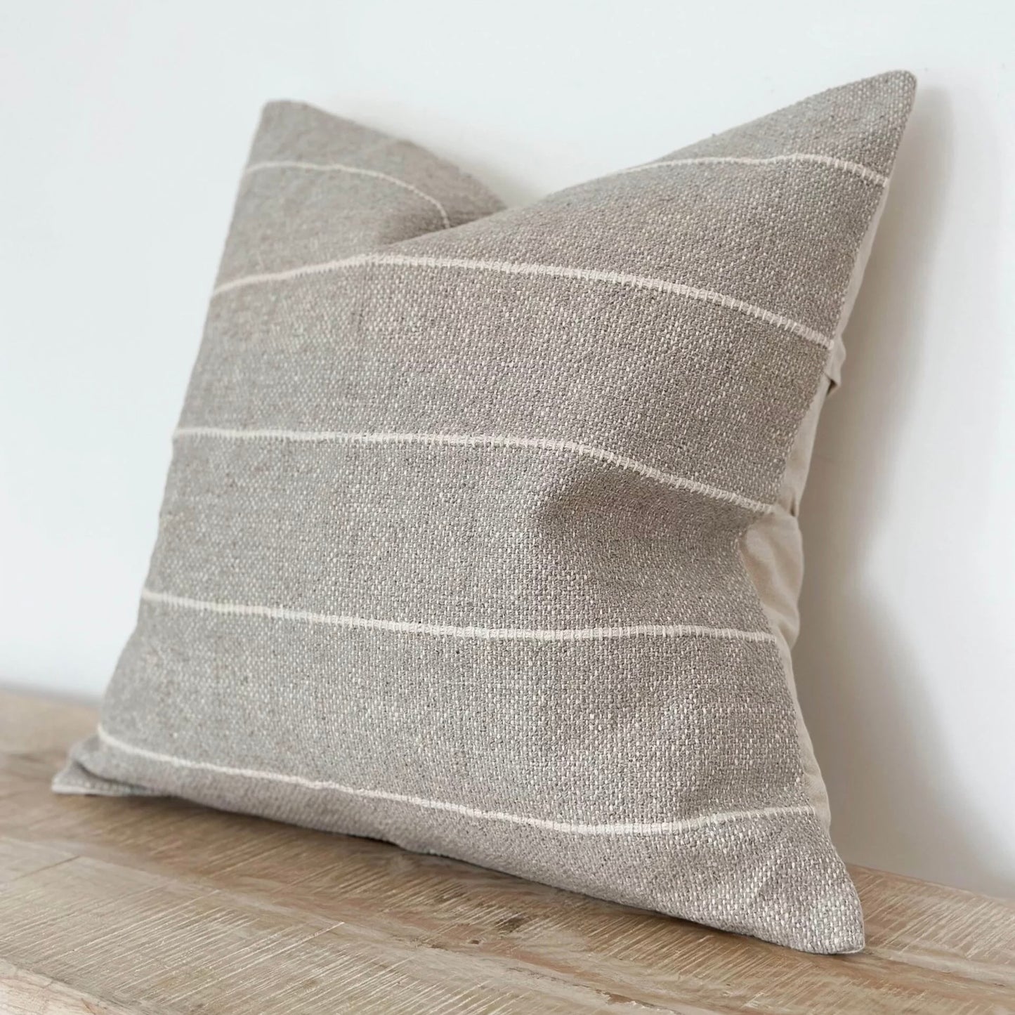 Indy Grey Stripe Cushion