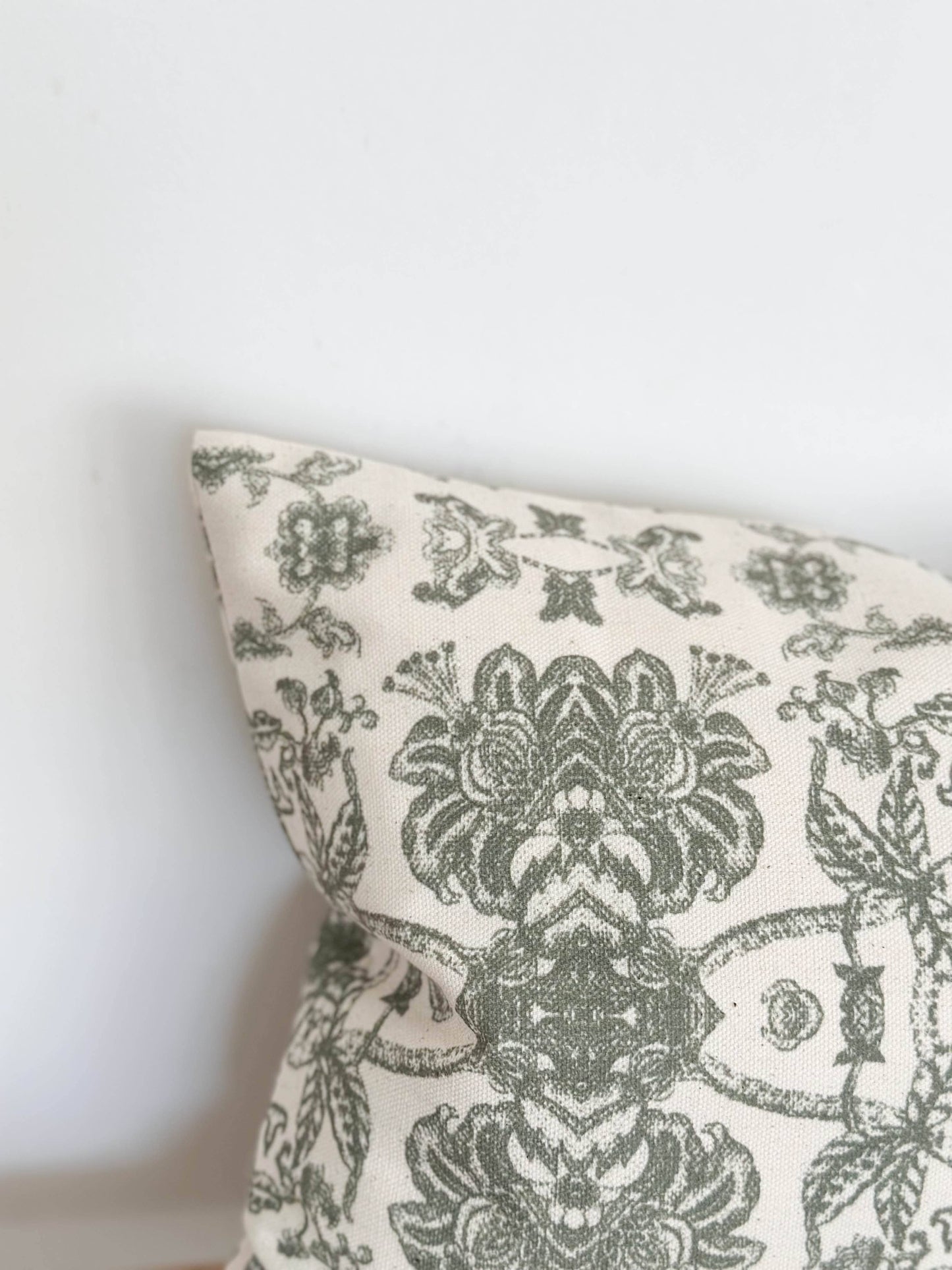 Arla Cotton Cushion Cover 50x30 - Khaki Print