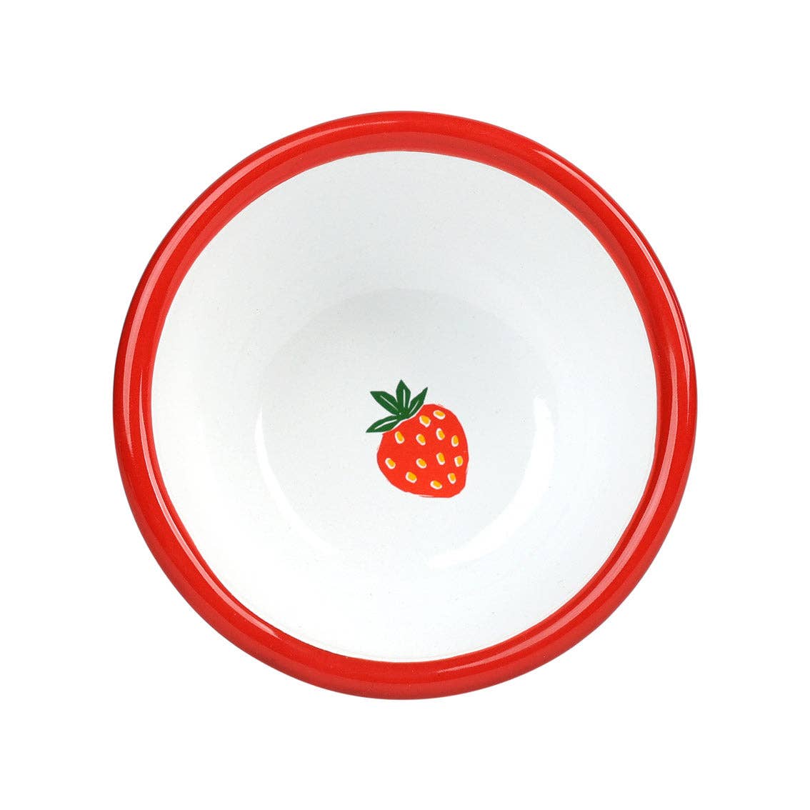 Strawberry Enamel Bowl - 10cm