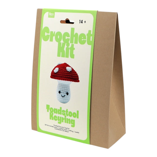 Crochet Mushroom Keyring Kit