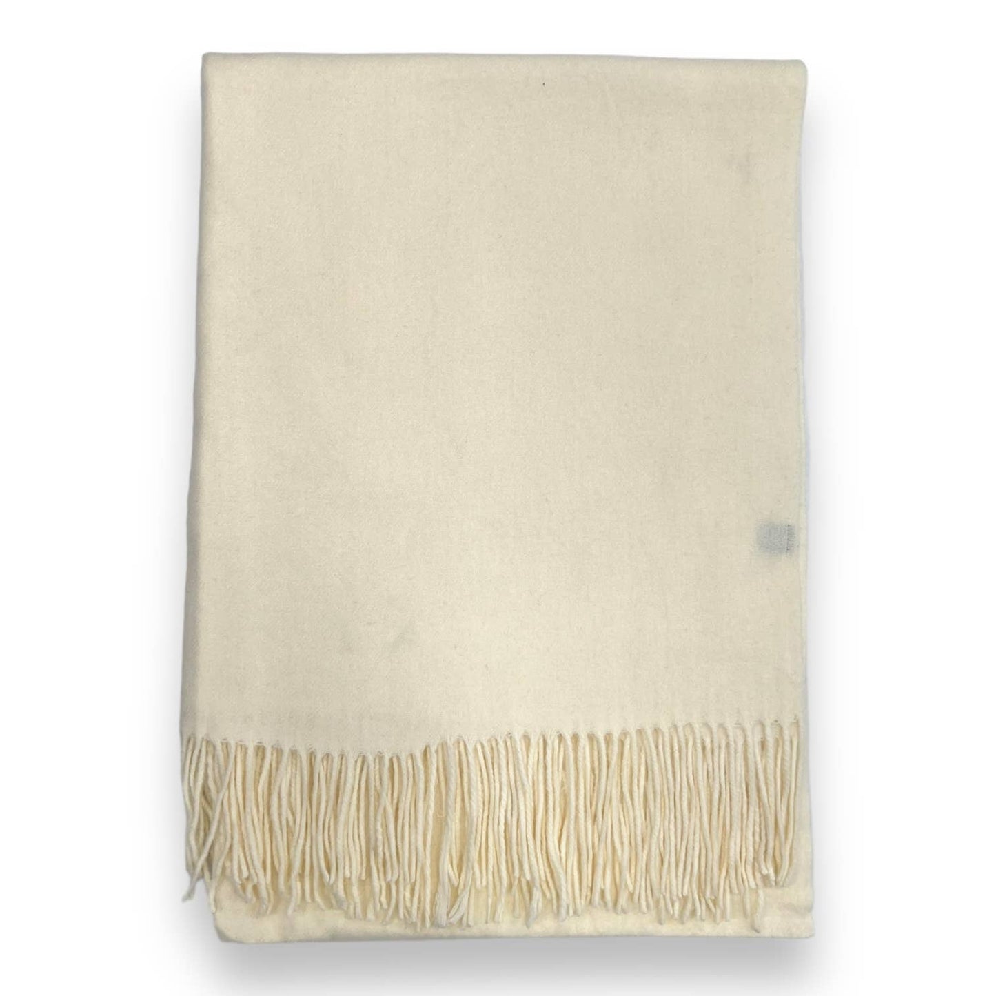Cashmere Blend with Tassels - Off White