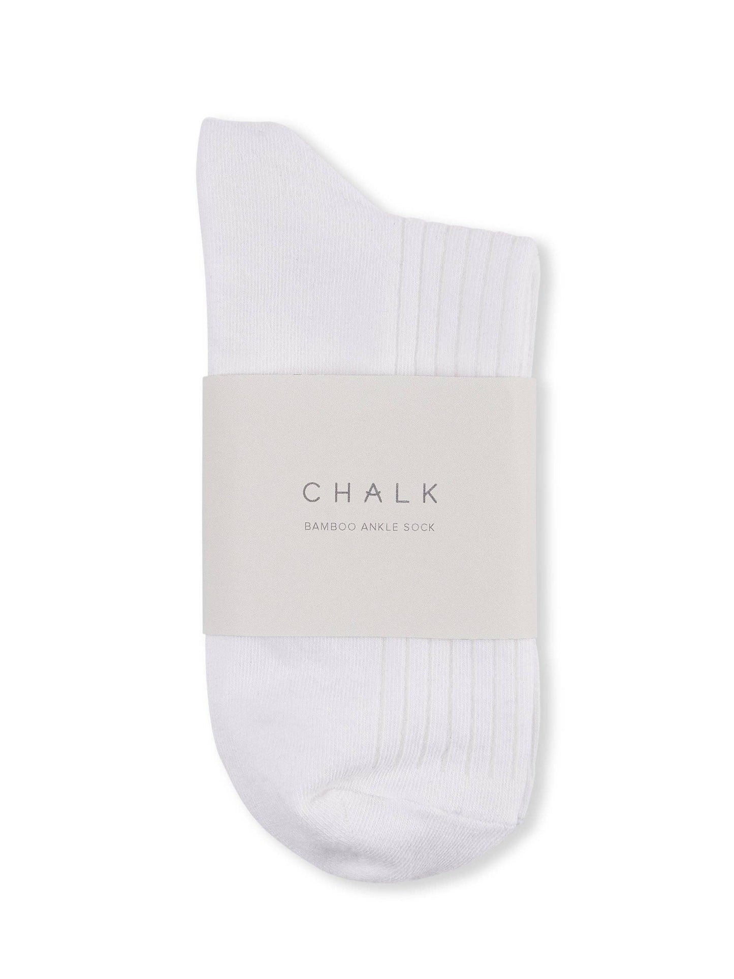 Bamboo Ankle Sock | White