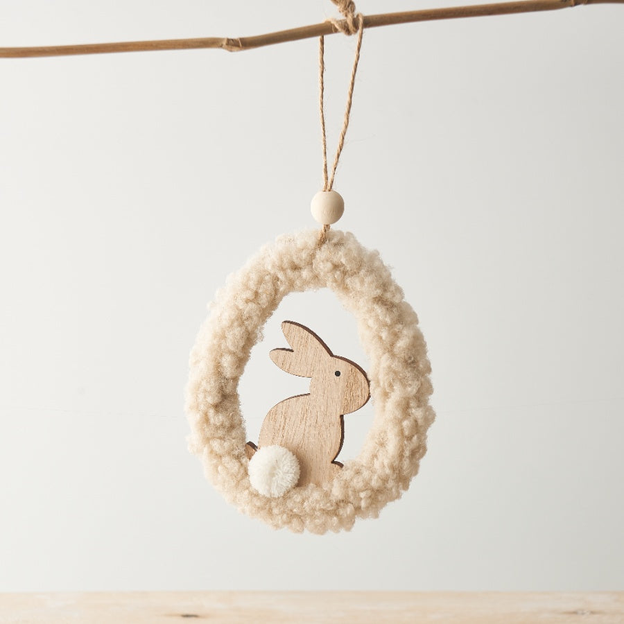 Hanging Sherpa Bunny Decoration