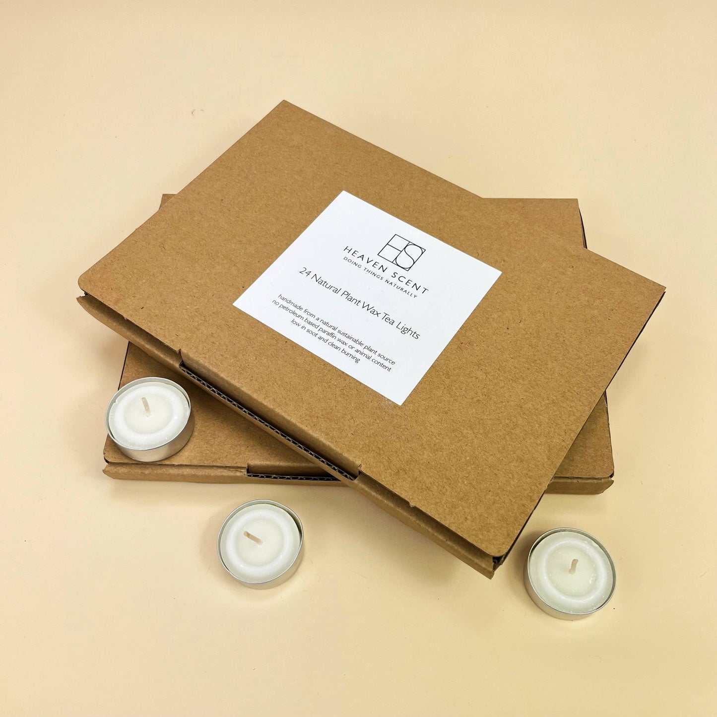 4-Hour Unscented Tea Lights - box of 24