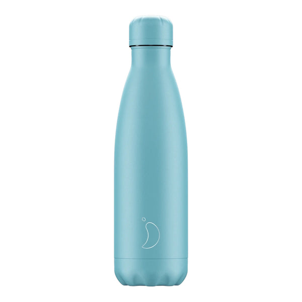 Chilly's Reusable Water Bottle 500ml, Pastel All Blue