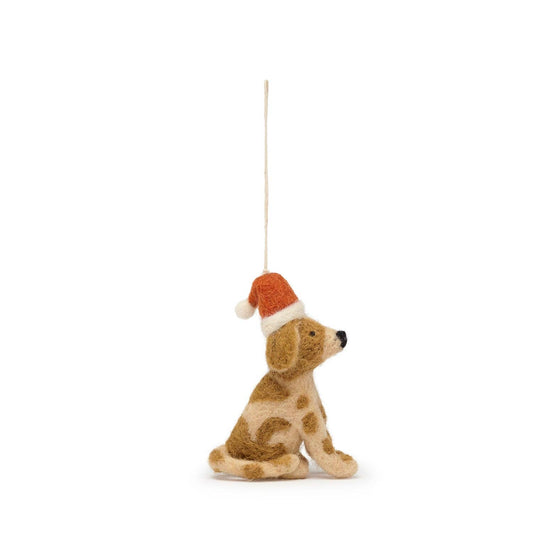 Christmas Dog Felt Bauble