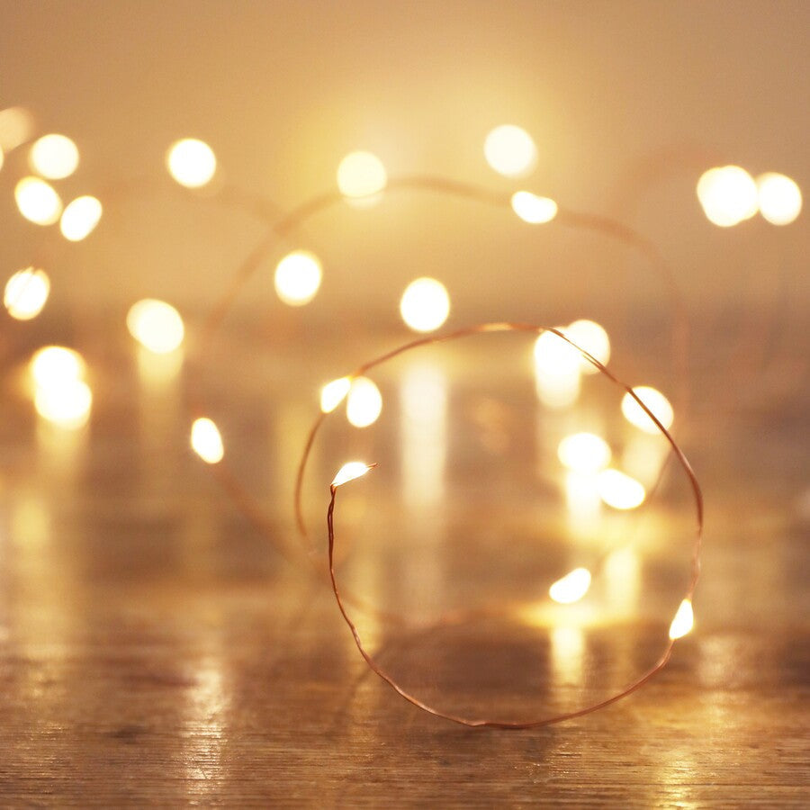 30 Battery Powered LED Copper Wire String Lights