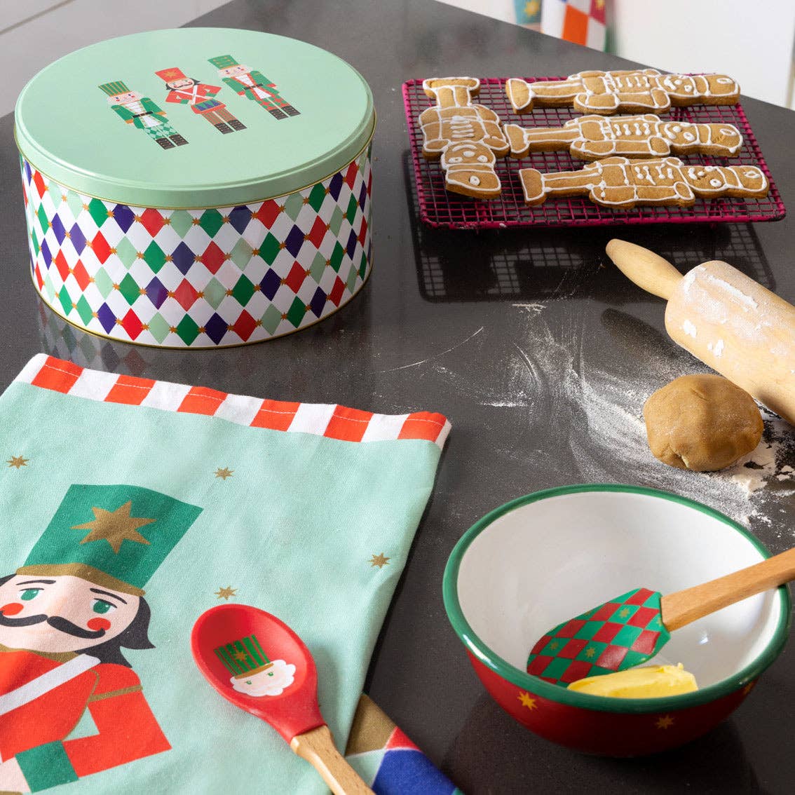 Nutcracker Silicone Kitchen Utensils - 2 designs