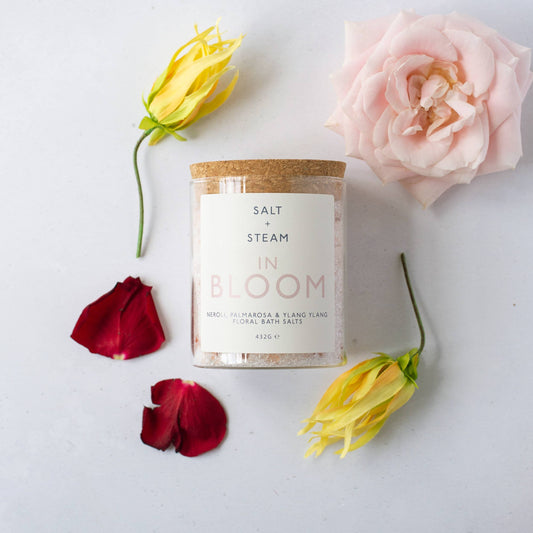In Bloom - Rose, Neroli & Palmarosa Bath Salts 432g Jar