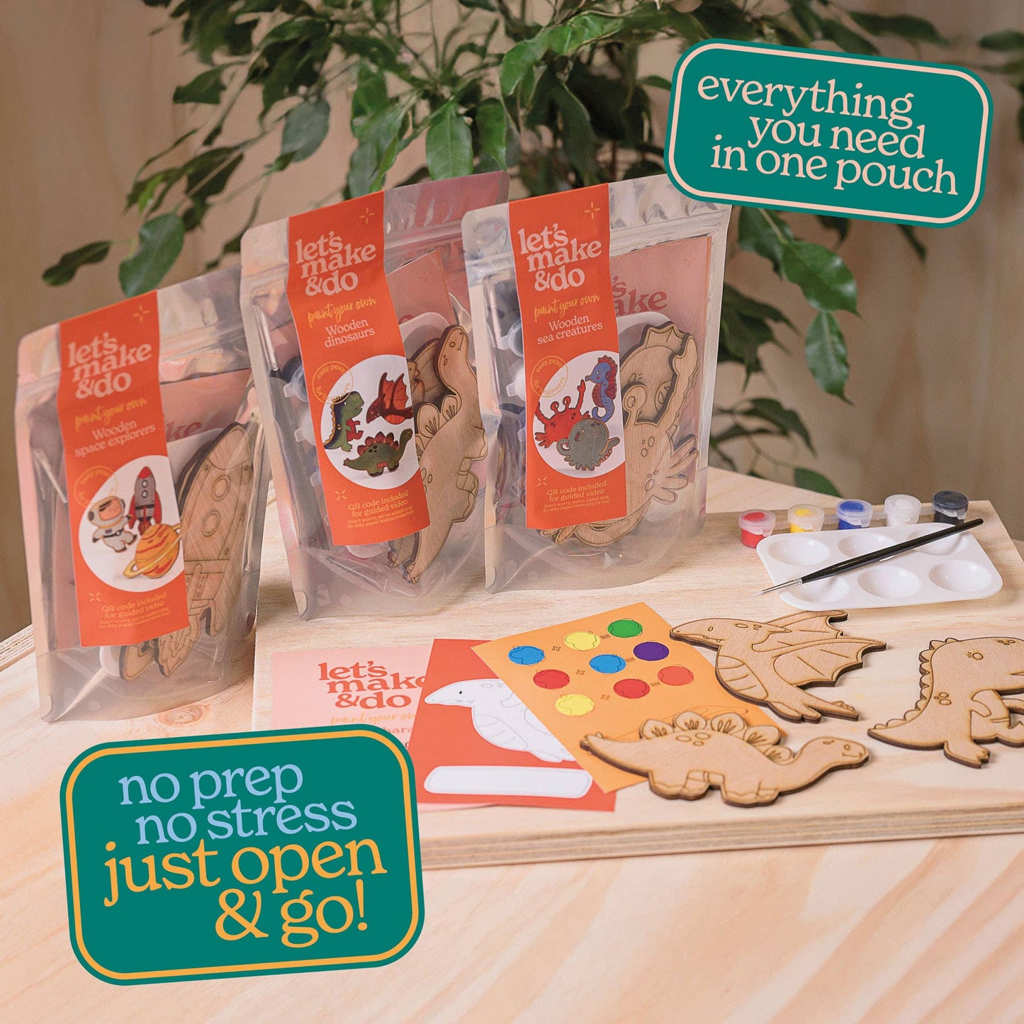 Paint Your Own Wooden Space Explorers Kit