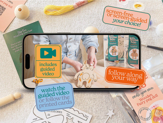 Create Your Own Fairy Wooden Peg Doll Kit