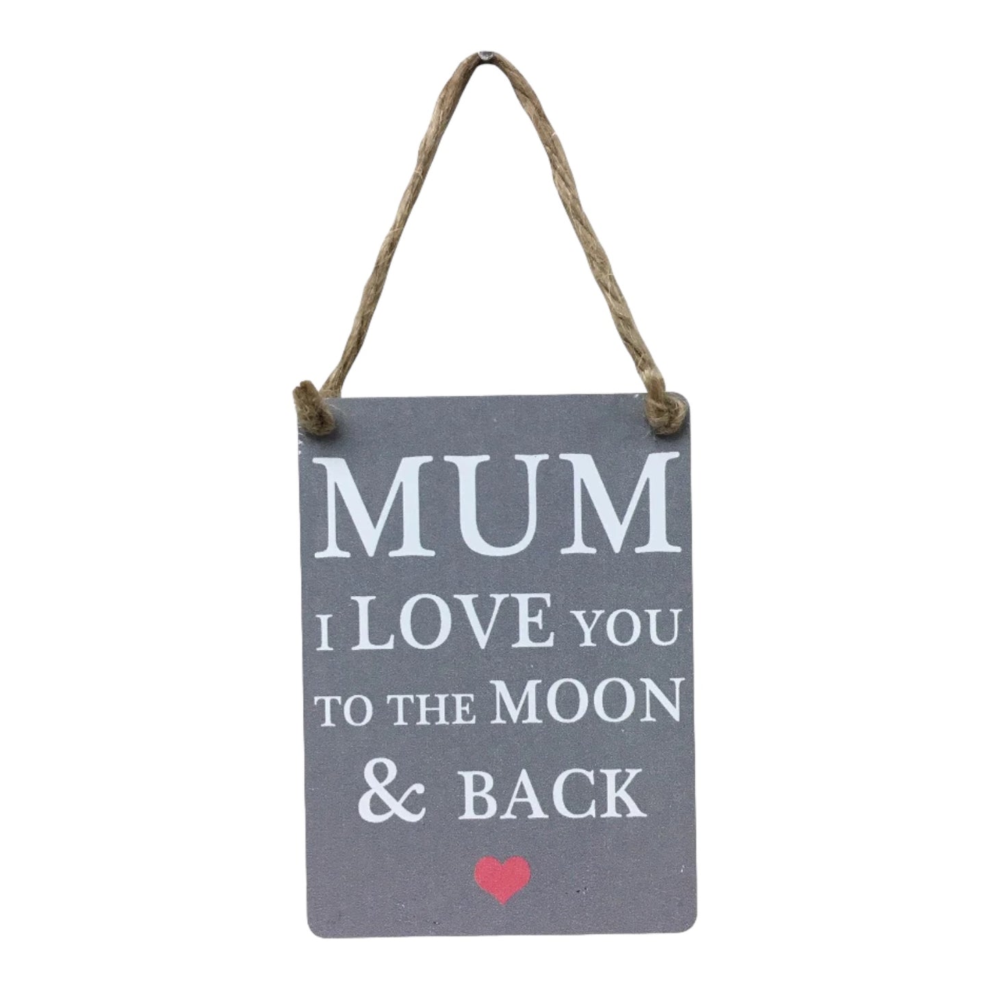 Mum Moon & Back Mini Metal Sign