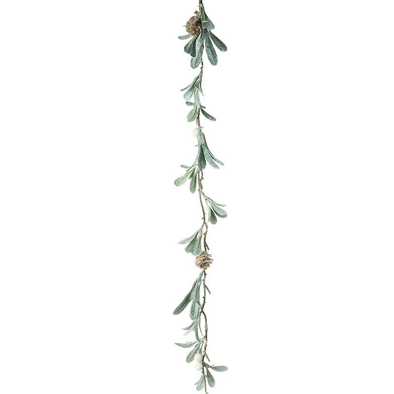 Mistletoe Pale Green Leaf Garland