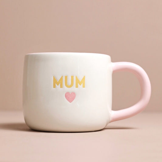 Pink Heart Mum Mug