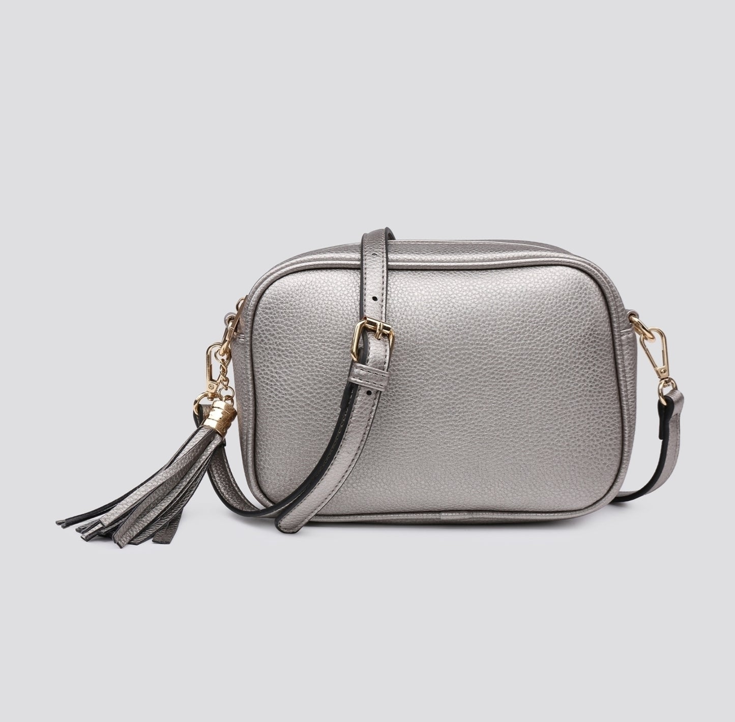 Faux Leather Across Body Camera Bag