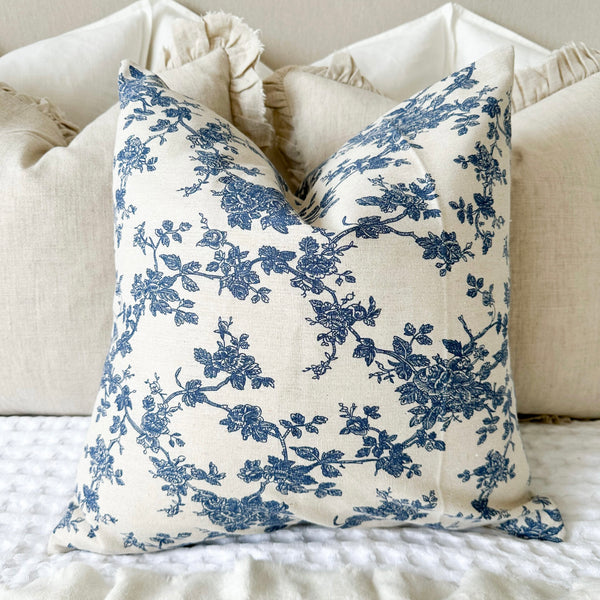 Arla Blue Print Cushion