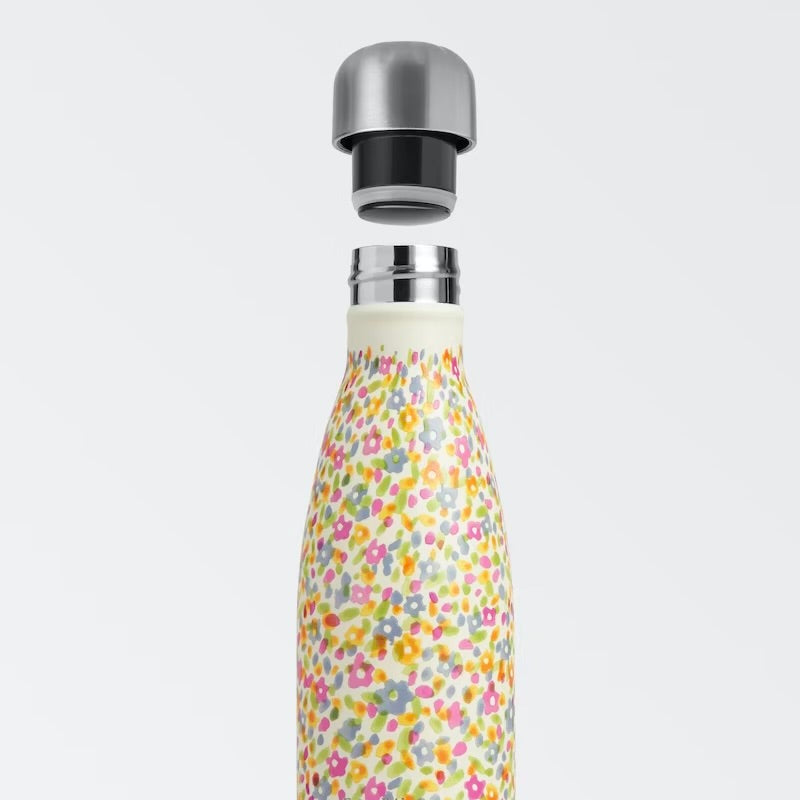Chilly's Reusable Water Bottle 500ml - Emma Bridgewater - Wildflower Meadows