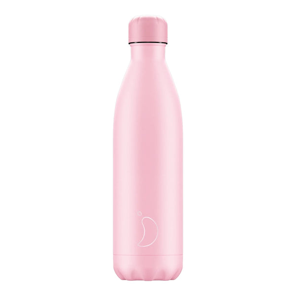 Chilly's Reusable Water Bottle 750ml, Pastel All Pink