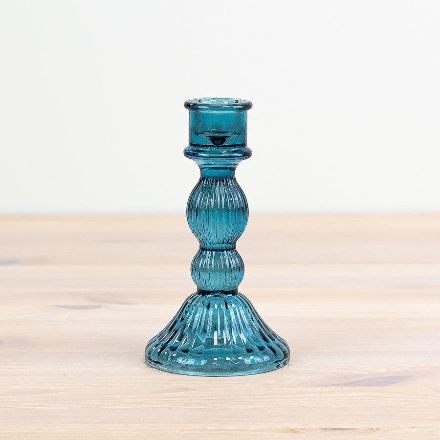 Glass Candle Holders 15cm - 3 colours