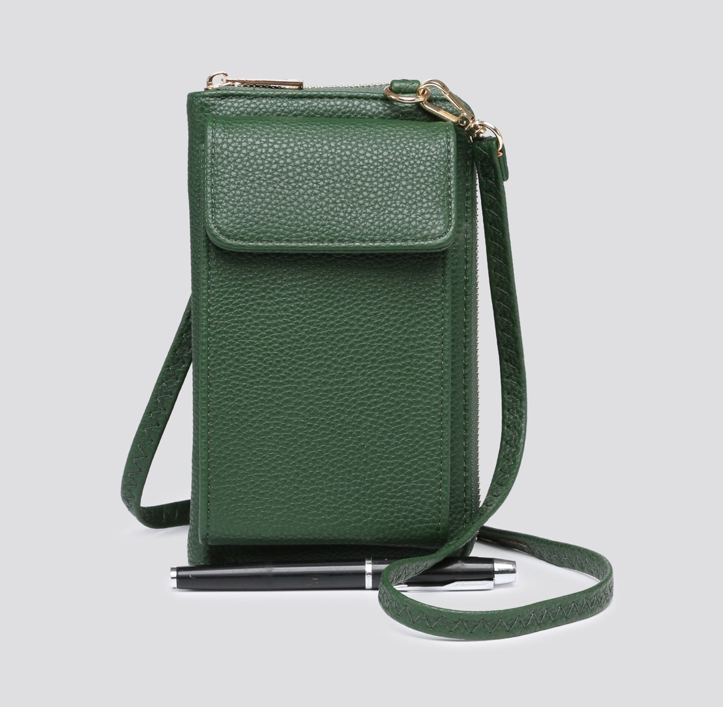 Faux Leather Phone Cross Body Bag