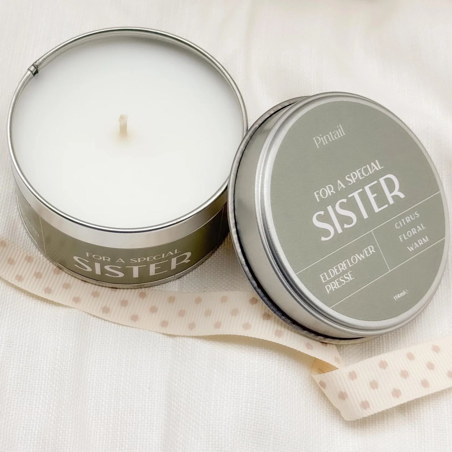 'For a Special Sister' Elderflower Press Occasion Candle