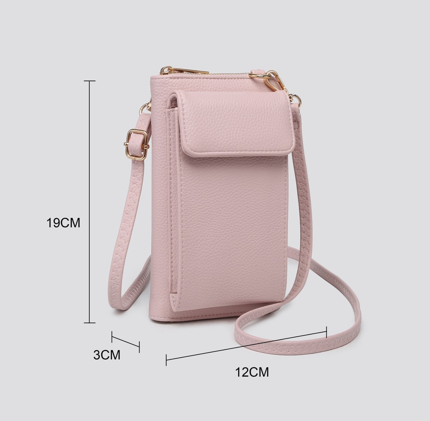 Faux Leather Phone Cross Body Bag