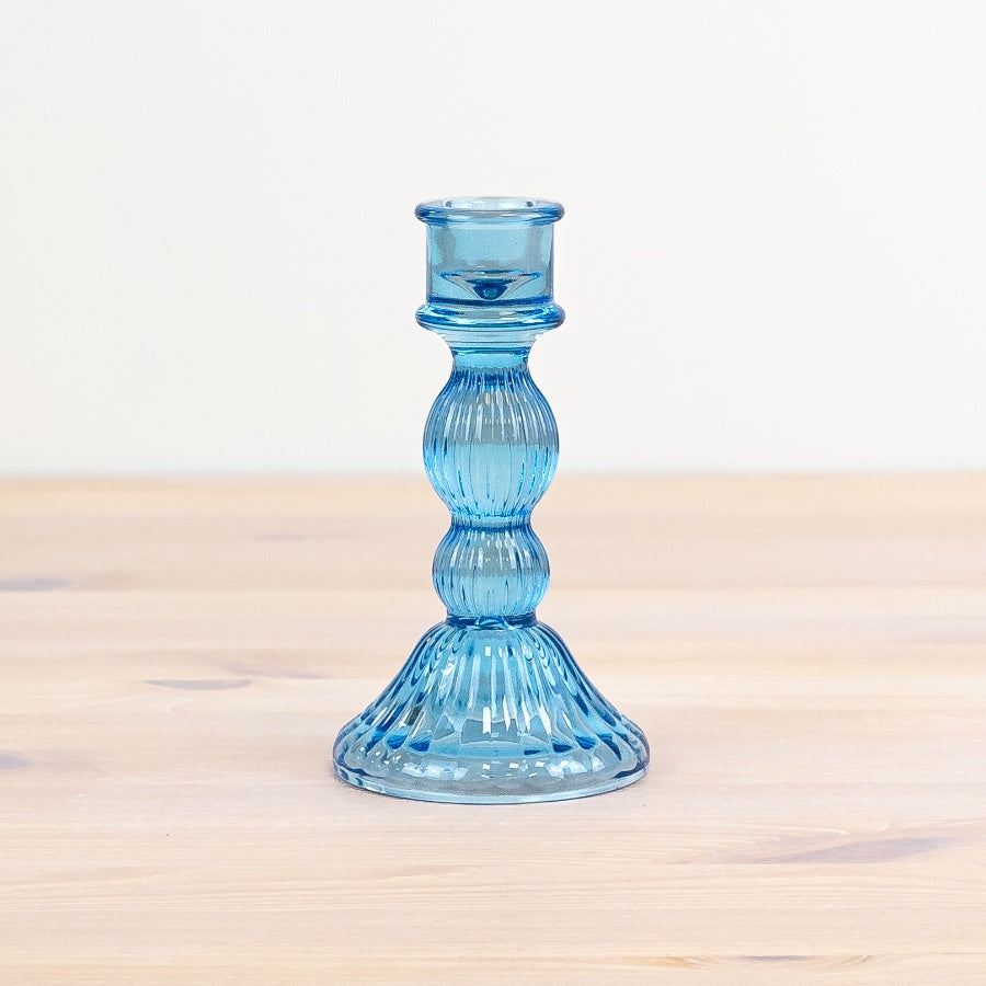 Glass Candle Holders 15cm - 3 colours