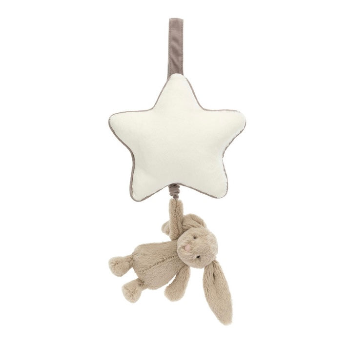 Jellycat Bashful Beige Bunny Star Musical Pull