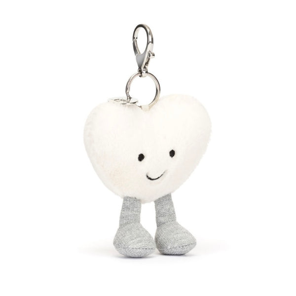 Jellycat Amuseable Cream Heart Bag Charm
