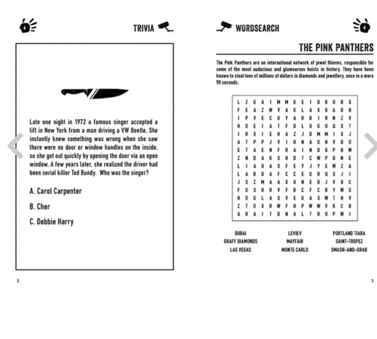 The True Crime Puzzle Book