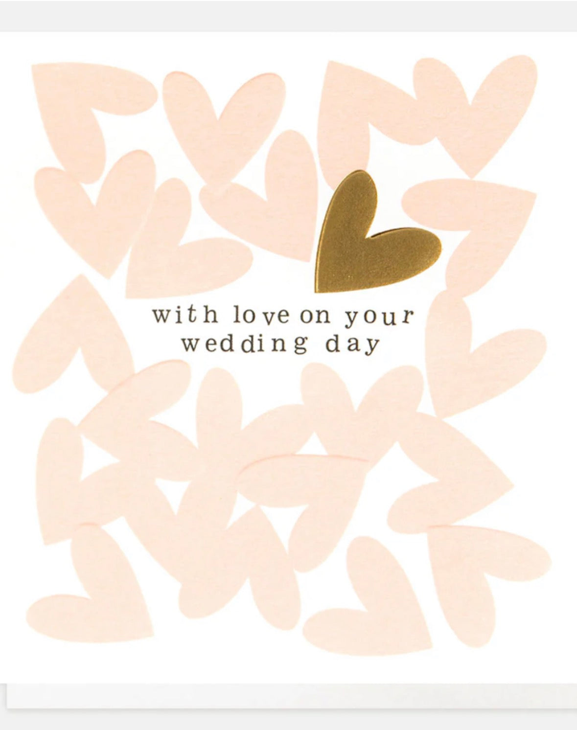 Hearts 'With Love On Your Wedding Day' Card