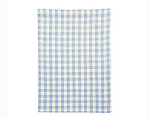 Gingham Set 2 Tea Towels - Blue