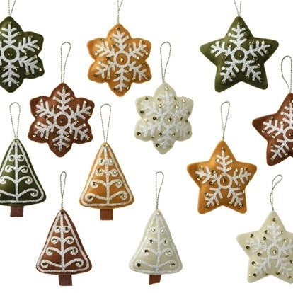 Felt Sequin Hanging Decorations - various designs