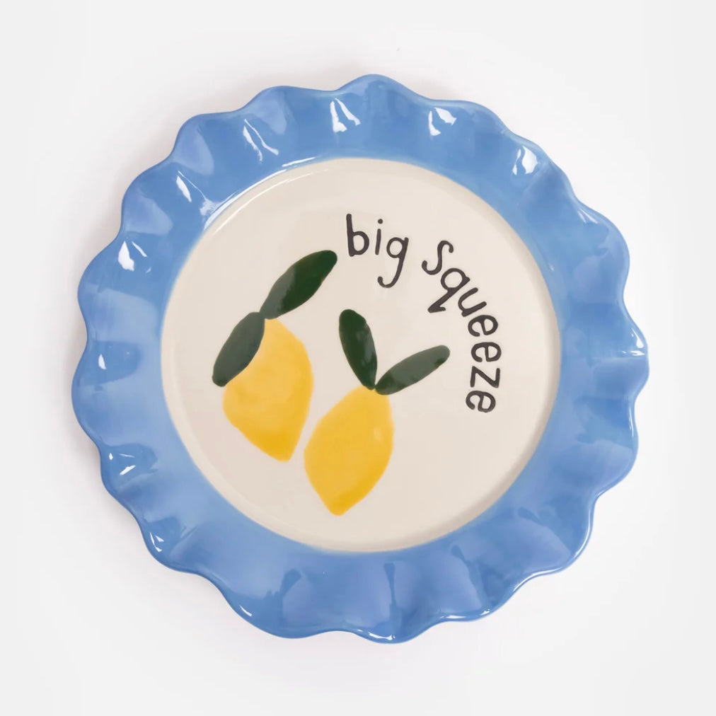 Lemons Big Squeeze Ceramic Plate