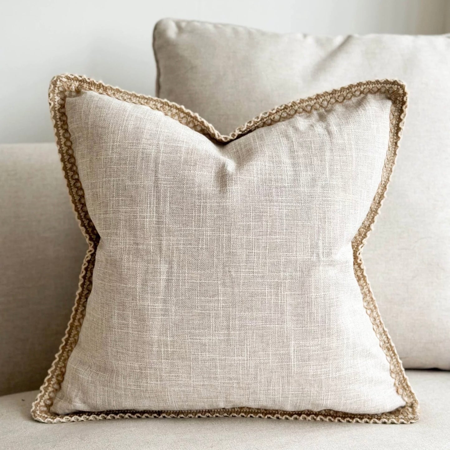 Crochet Edge Cushion
